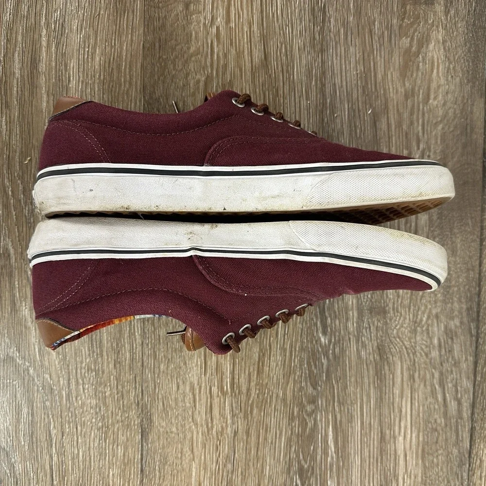 Vans Era 59 Port Royale Multi Stripe Men's Size 10 Burgundy Grunge Skater Shoes